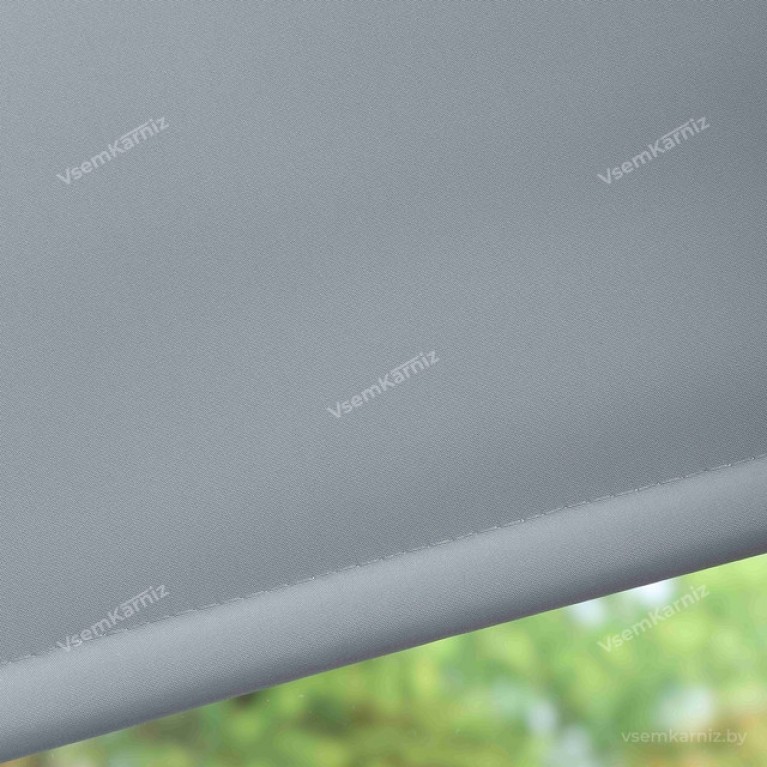 Рулонная штора LmDecor БЛЭКАУТ «Симпл 07» серая с комплектом алюминиевых направляющих
