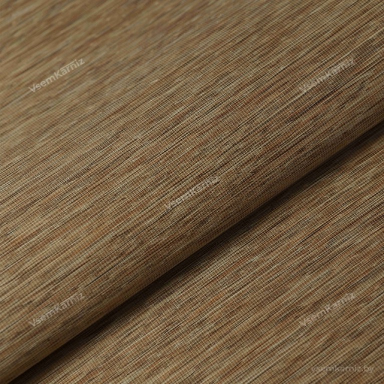 Рулонная штора LmDecor «Кантри 03» светло-коричневая с комплектом направляющих