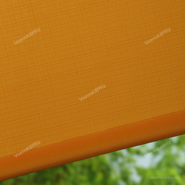 Рулонная штора LmDecor «Лайт 03» Оранжевая UNI 2 в алюминиевом коробе с направляющими