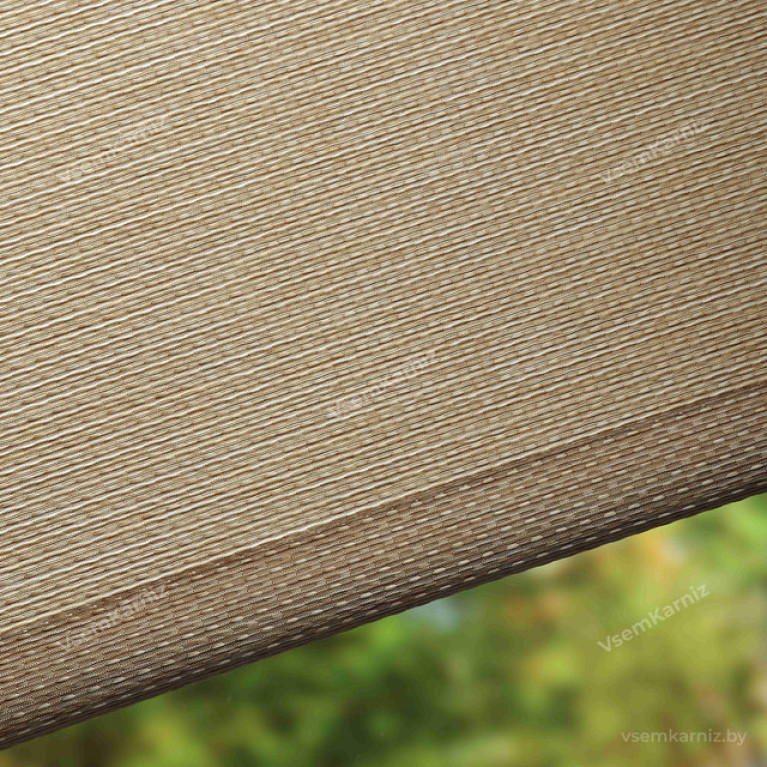 Рулонная штора LmDecor «Камелия 03» серо-песочная с комплектом направляющих