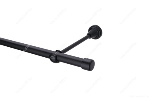 Карниз «Заглушка» 19мм Белый глянец, черный матовый