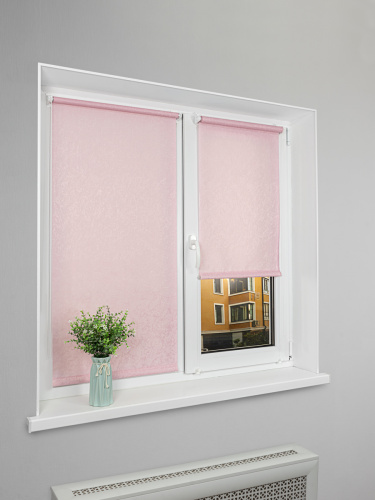 Рулонная штора LmDecor «Жаккард 08» Розовая (индивидуальный размер)