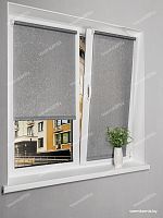 Рулонная штора LmDecor «Жаккард 05» Серая (индивидуальный размер)