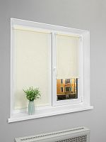 Рулонная штора LmDecor «Жаккард 02» Кремовая (индивидуальный размер)