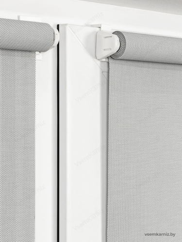 Рулонная штора Санскрин SS 300-03 Серая с комплектом алюминиевых направляющих фото 7