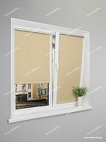 Рулонная штора LmDecor БЛЭКАУТ «Симпл 05» Бежевая (индивидуальный размер)