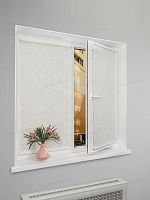 Рулонная штора LmDecor «Флауэр 01» белая (индивидуальный размер)