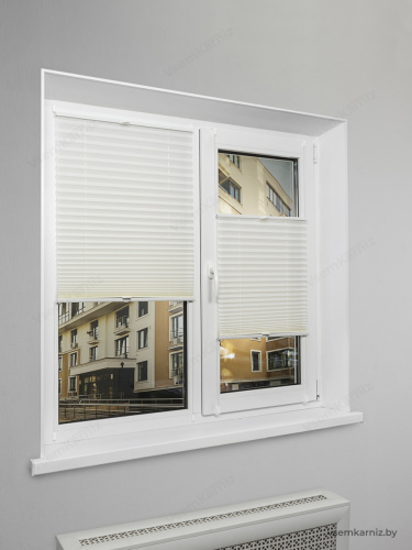 Жалюзи плиссе PK 250-09 Белые фото 3