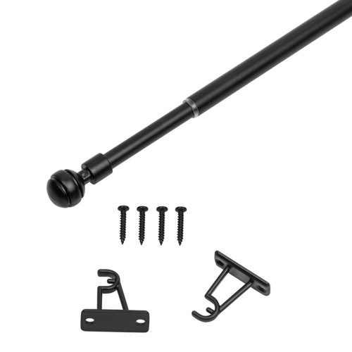 Мини-карнизы (кафе) «Шар рифлёный» черный