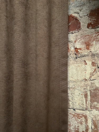 Шторы Канвас 150x250 (2шт, шоколад) фото 2