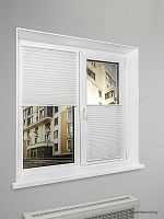 Жалюзи плиссе жаккардовые с тиснением PK 260-01 Белые