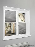 Жалюзи плиссе жаккардовые с тиснением PK 260-05 Серые