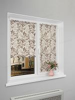 Рулонная штора LmDecor «Флауэр 03» в коробе с направляющими