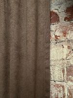 Шторы Канвас 200x250 (2шт, шоколад)