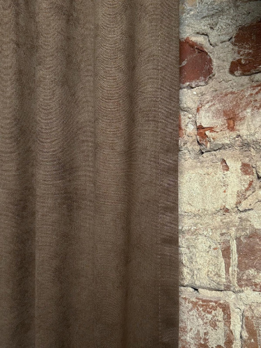 Шторы Канвас 150x250 (2шт, шоколад)