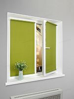 Рулонная штора LmDecor «Лайт 04» Зеленая (индивидуальный размер)