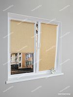 Рулонная штора LmDecor «Жаккард 04» Бежевая (индивидуальный размер)