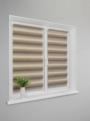 Рулонная штора LmDecor День-Ночь «Дабл 03» (индивидуальный размер)