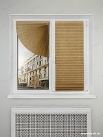 Жалюзи плиссе «Фэн» PL 210-02 бежевые