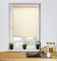 Рулонная штора LmDecor «Кантри 01» светло-бежевая (индивидуальный размер)