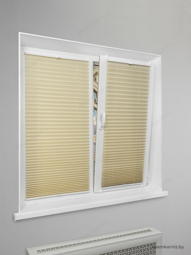 Жалюзи плиссе PK 250-05 Бежевые фото 4