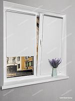 Рулонная штора LmDecor БЛЭКАУТ «Симпл 01» Белая (индивидуальный размер)